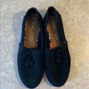 TOMS suede loafer